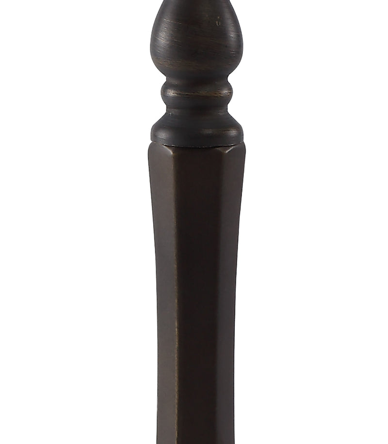 Regal Lighting SL-2017 1 Light Octagonal Tiffany Table Lamp Base Only Aged Antique Brass 48cm