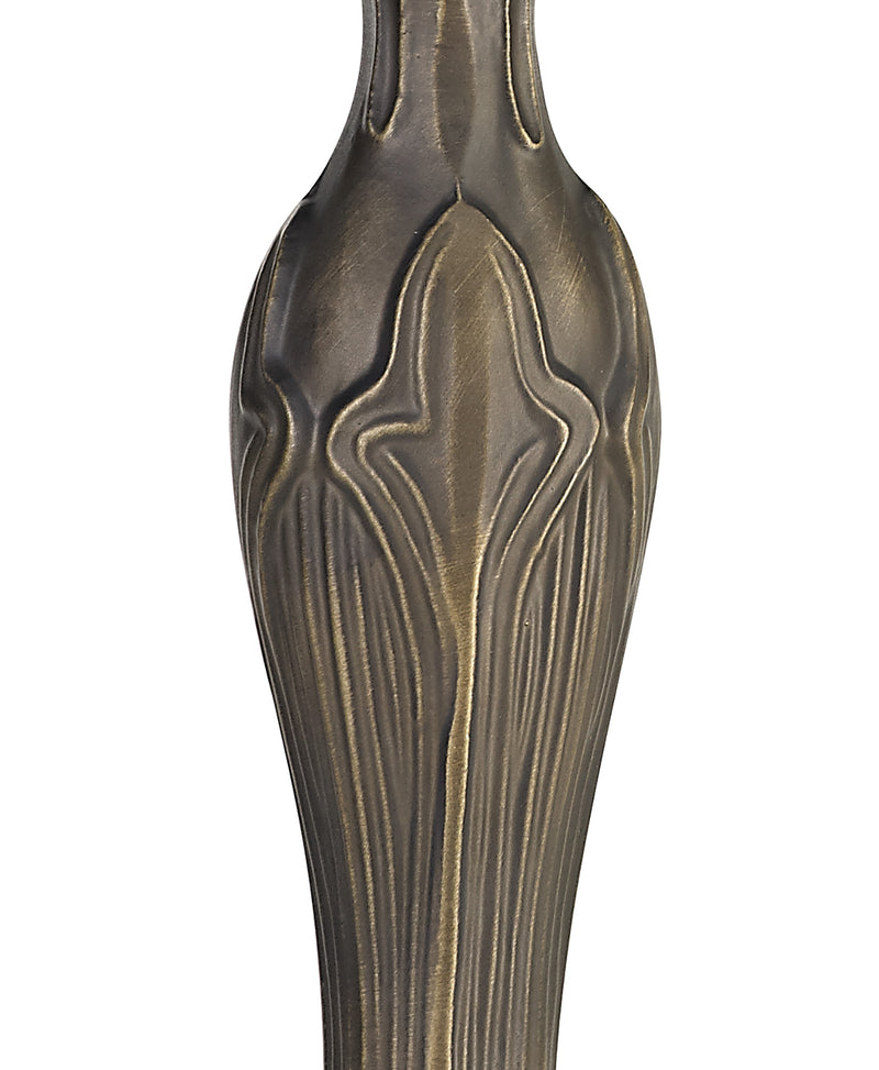 Regal Lighting SL-2015 2 Light Curved Tiffany Table Lamp Base Only Aged Antique Brass 56cm