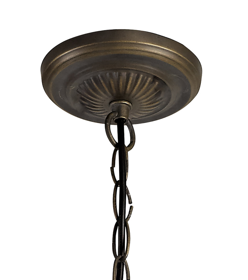 Regal Lighting SL-2007 3 Light Uplighter Ceiling Pendant Only Aged Antique Brass