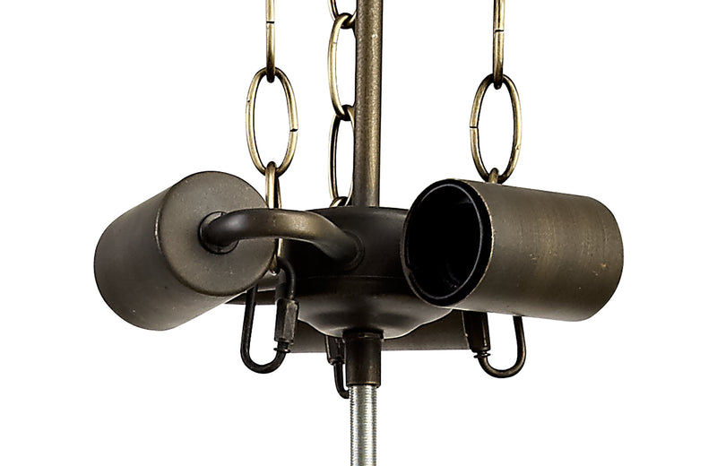 Regal Lighting SL-2007 3 Light Uplighter Ceiling Pendant Only Aged Antique Brass