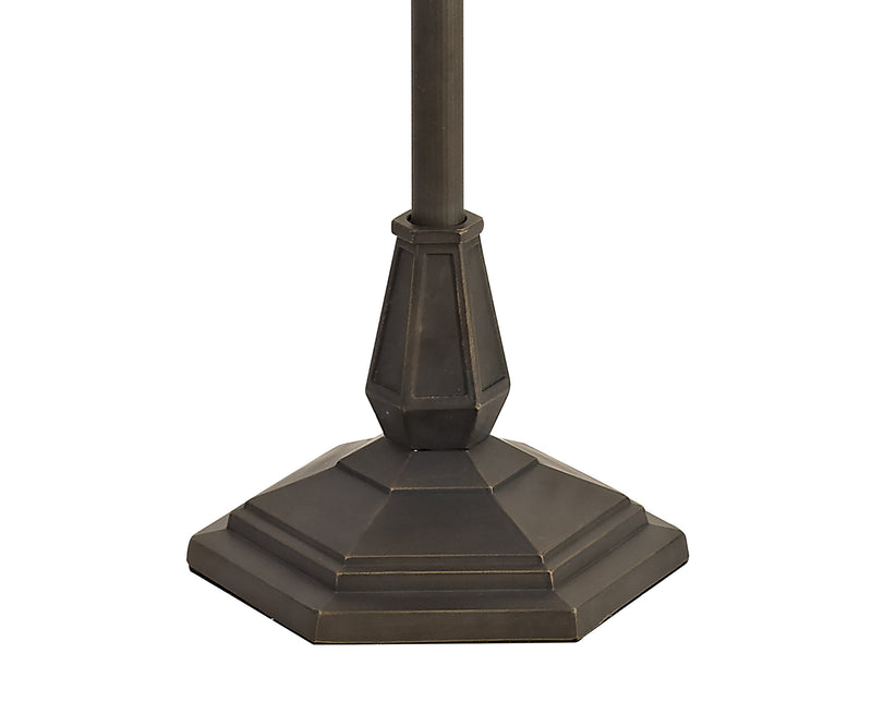 Regal Lighting SL-2006 2 Light Octagonal Tiffany Floor Lamp Aged Antique Brass Base Only
