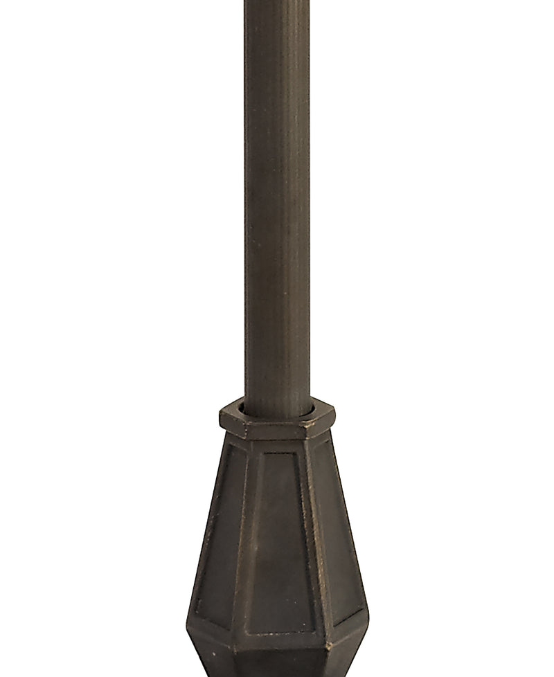 Regal Lighting SL-2006 2 Light Octagonal Tiffany Floor Lamp Aged Antique Brass Base Only