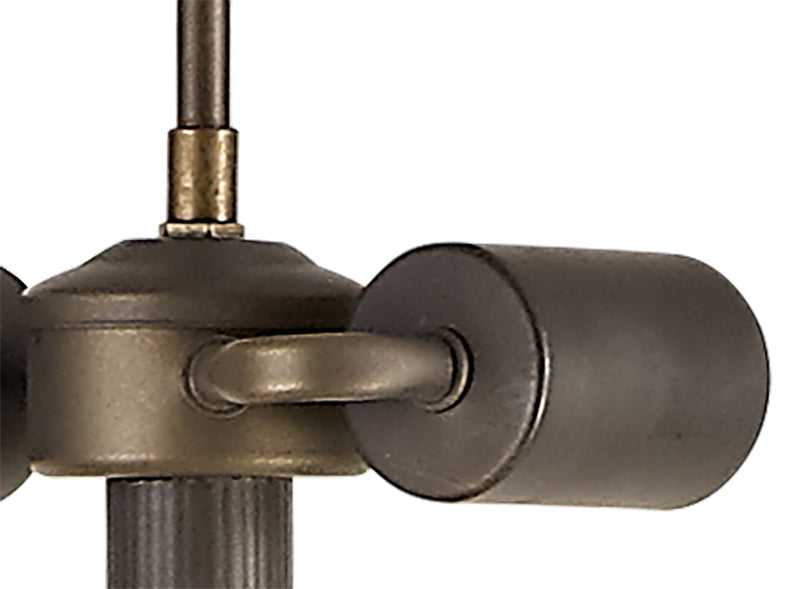 Regal Lighting SL-2005 2 Light Leaf Tiffany Floor Lamp Aged Antique Brass Base Only