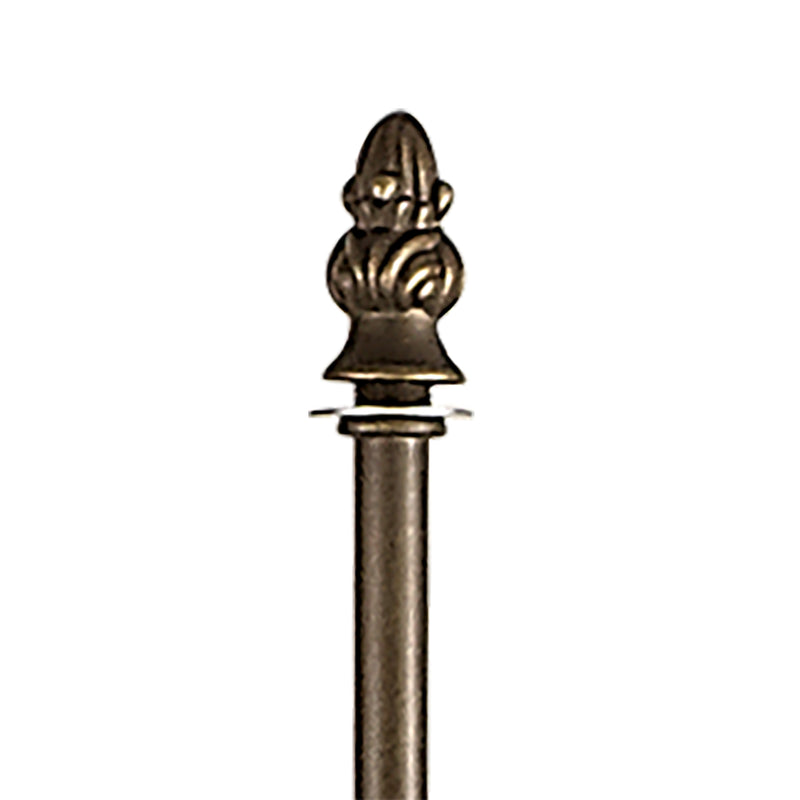 Regal Lighting SL-2005 2 Light Leaf Tiffany Floor Lamp Aged Antique Brass Base Only