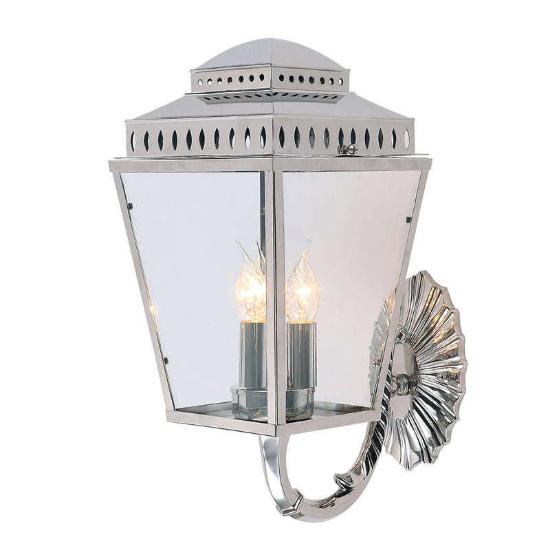 Elstead Lighting MANSIONHS/WB1PN Mansion House Polished Nickel Outdoor Wall Light
