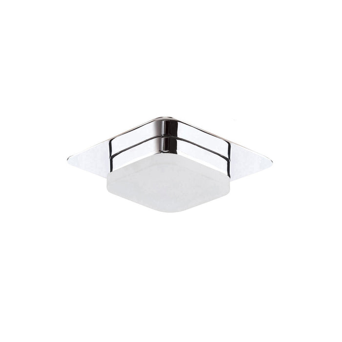 Mantra M8232 * Marcel Recessed Down Light 5W LED Square 3000K IP44, 450lm, Polished Chrome/Frosted Acrylic, Cut Out: 70mm, 3yrs Warranty • M8232