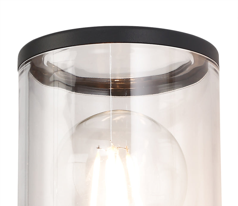 Regal Lighting SL-1690 1 Light Outdoor Wall Light Anthracite With Clear Diffuser IP54