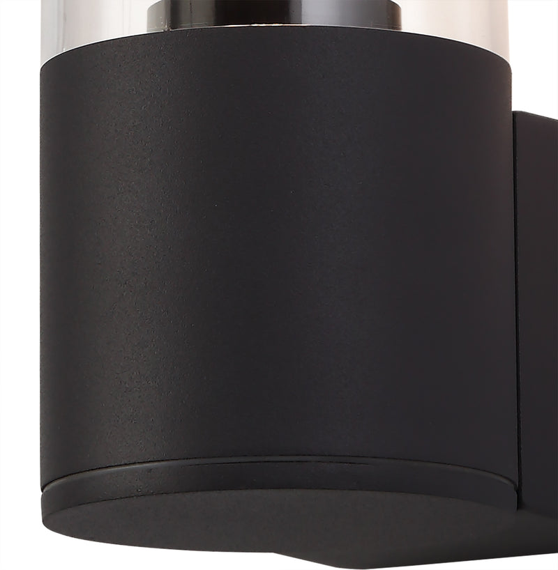 Regal Lighting SL-1690 1 Light Outdoor Wall Light Anthracite With Clear Diffuser IP54