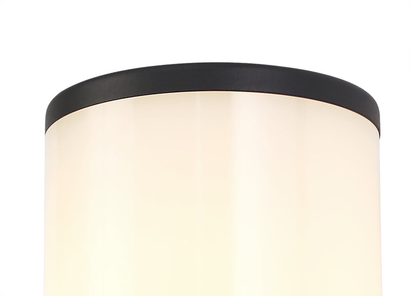 Regal Lighting SL-1689 1 Light Outdoor Wall Light Anthracite With Opal Diffuser IP54