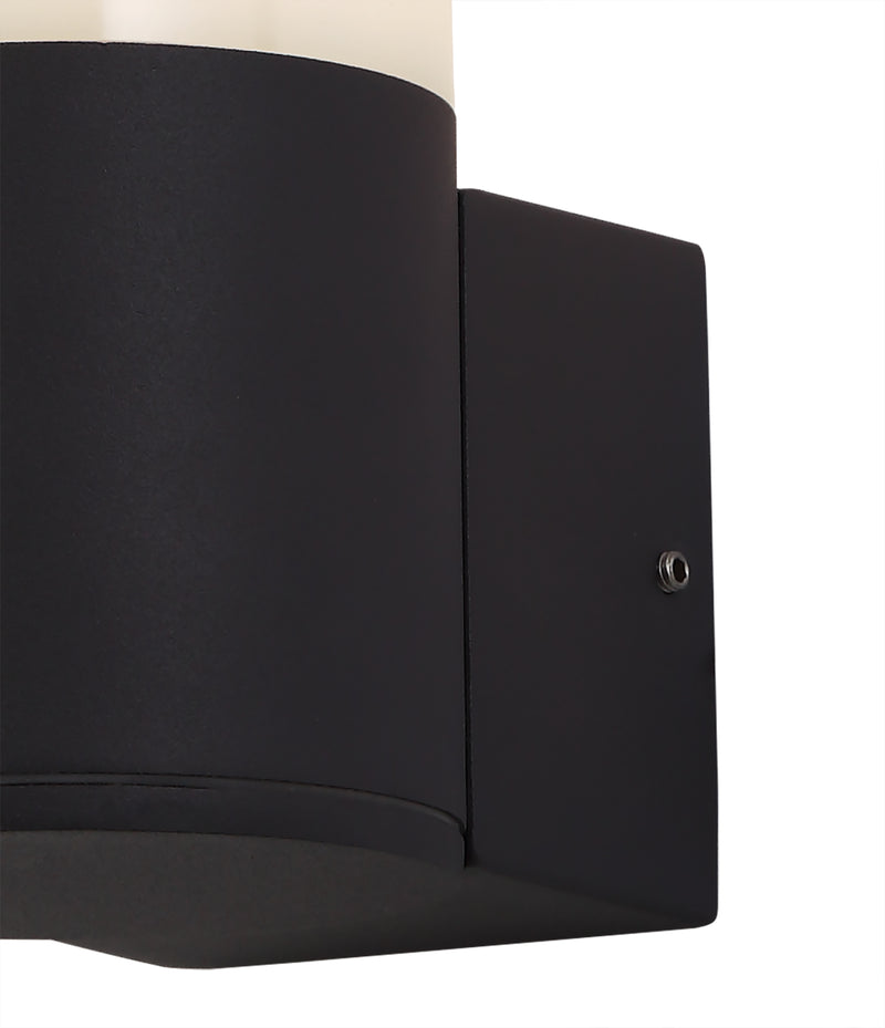 Regal Lighting SL-1689 1 Light Outdoor Wall Light Anthracite With Opal Diffuser IP54