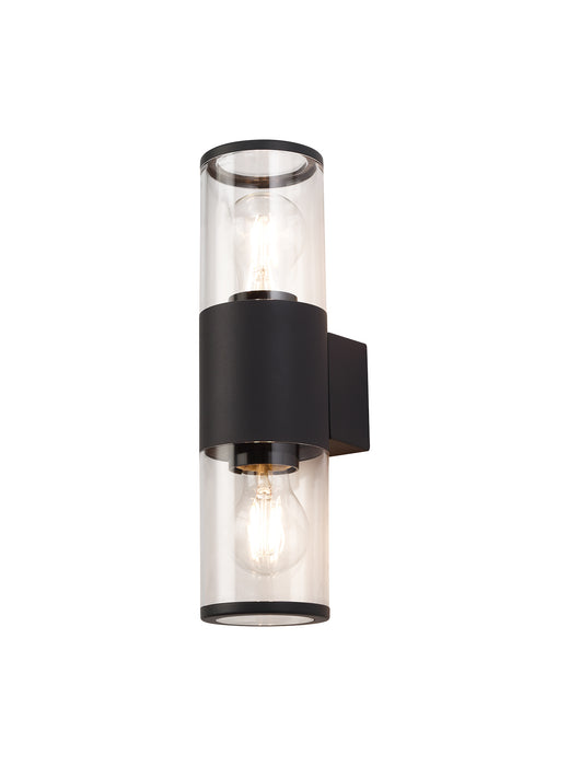 Regal Lighting SL-1687 2 Light Outdoor Wall Light Anthracite With Clear Glass IP54