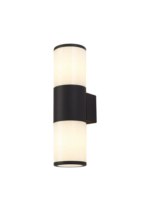 Regal Lighting SL-1686 2 Light Outdoor Wall Light Anthracite With Opal Glass IP54