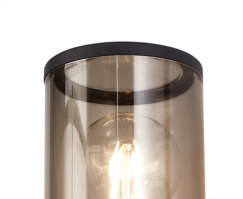 Regal Lighting SL-1685 2 Light Outdoor Wall Light Anthracite With Smoked Glass IP54