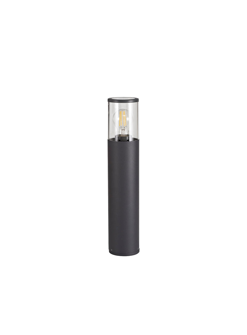 Regal Lighting SL-1684 1 Light Small Outdoor Post Light Anthracite With Clear Glass IP54