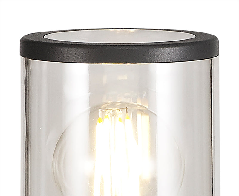 Regal Lighting SL-1684 1 Light Small Outdoor Post Light Anthracite With Clear Glass IP54