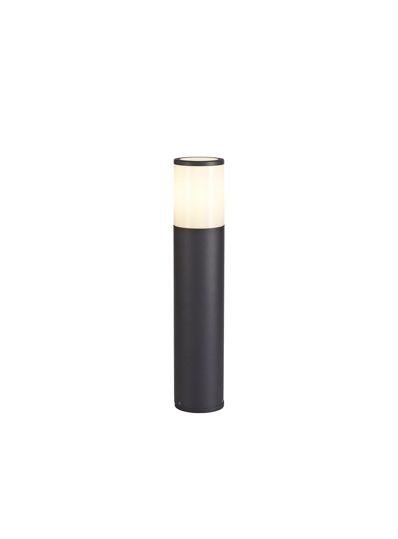 Regal Lighting SL-1683 1 Light Small Outdoor Post Light Anthracite With Opal Glass IP54