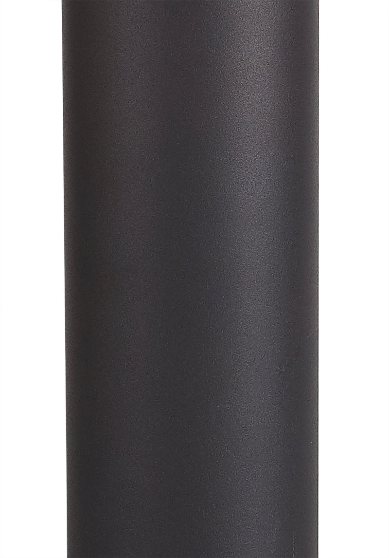 Regal Lighting SL-1682 1 Light Small Outdoor Post Light Anthracite With Smoked Glass IP54