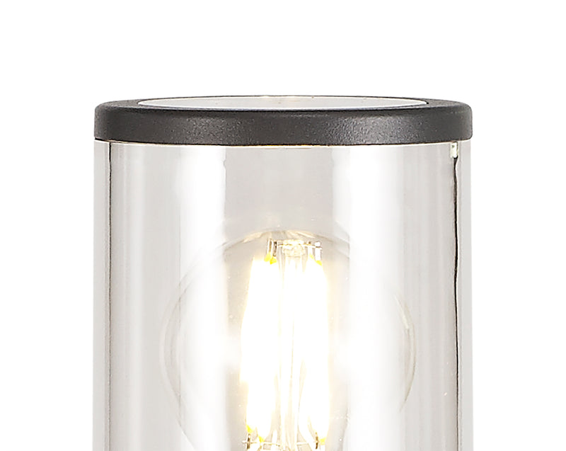 Regal Lighting SL-1681 1 Light Medium Outdoor Post Light Anthracite With Clear Glass IP54