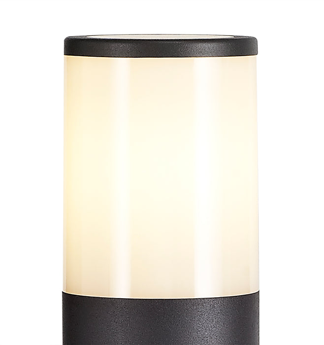 Regal Lighting SL-1680 1 Light Medium Outdoor Post Light Anthracite With Opal Glass IP54
