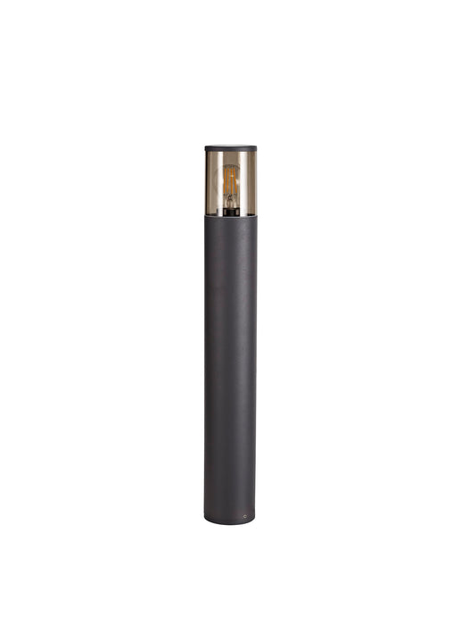 Regal Lighting SL-1679 1 Light Medium Outdoor Post Light Anthracite With Smoked Glass IP54