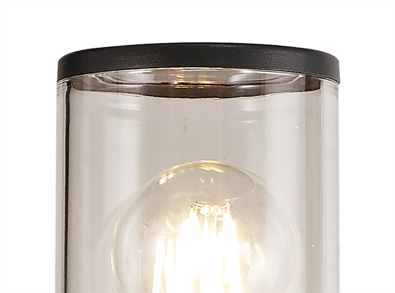 Regal Lighting SL-1678 1 Light Large Outdoor Post Light Anthracite With Clear Glass IP54