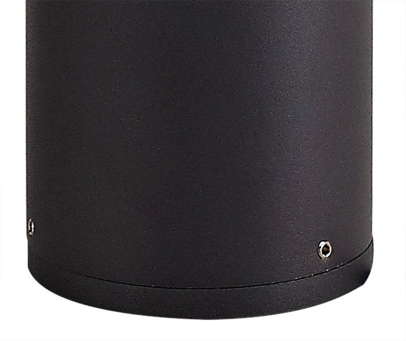 Regal Lighting SL-1678 1 Light Large Outdoor Post Light Anthracite With Clear Glass IP54