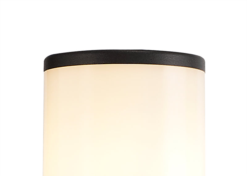 Regal Lighting SL-1677 1 Light Large Outdoor Post Light Anthracite With Opal Glass IP54