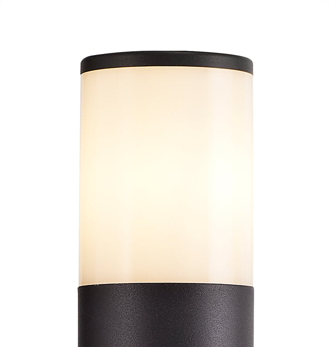 Regal Lighting SL-1677 1 Light Large Outdoor Post Light Anthracite With Opal Glass IP54