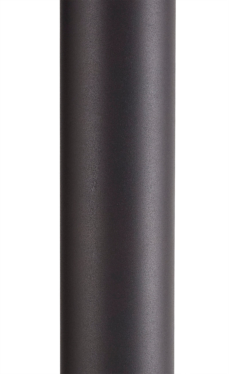 Regal Lighting SL-1677 1 Light Large Outdoor Post Light Anthracite With Opal Glass IP54