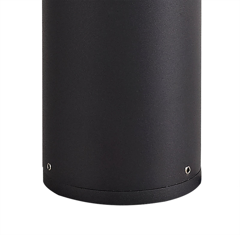 Regal Lighting SL-1677 1 Light Large Outdoor Post Light Anthracite With Opal Glass IP54