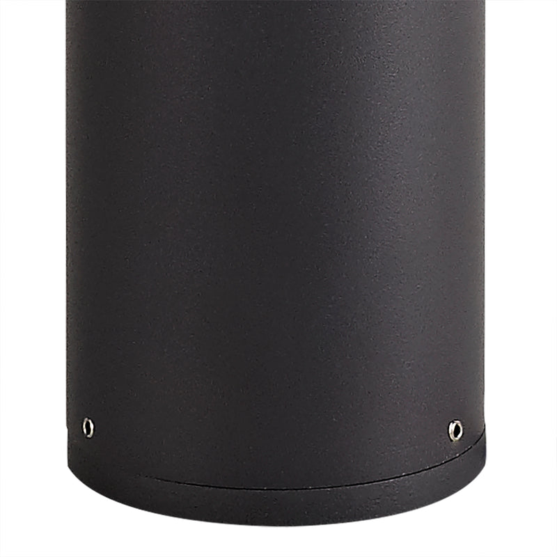 Regal Lighting SL-1676 1 Light Large Outdoor Post Light Anthracite With Smoked Glass IP54