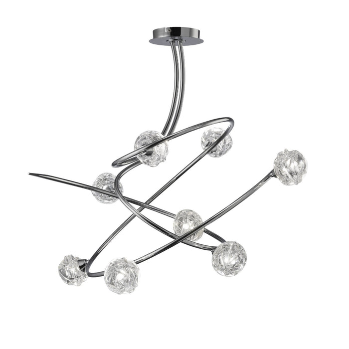 Mantra M3940 Maremagnum Ceiling 8 Light G9, Polished Chrome • M3940