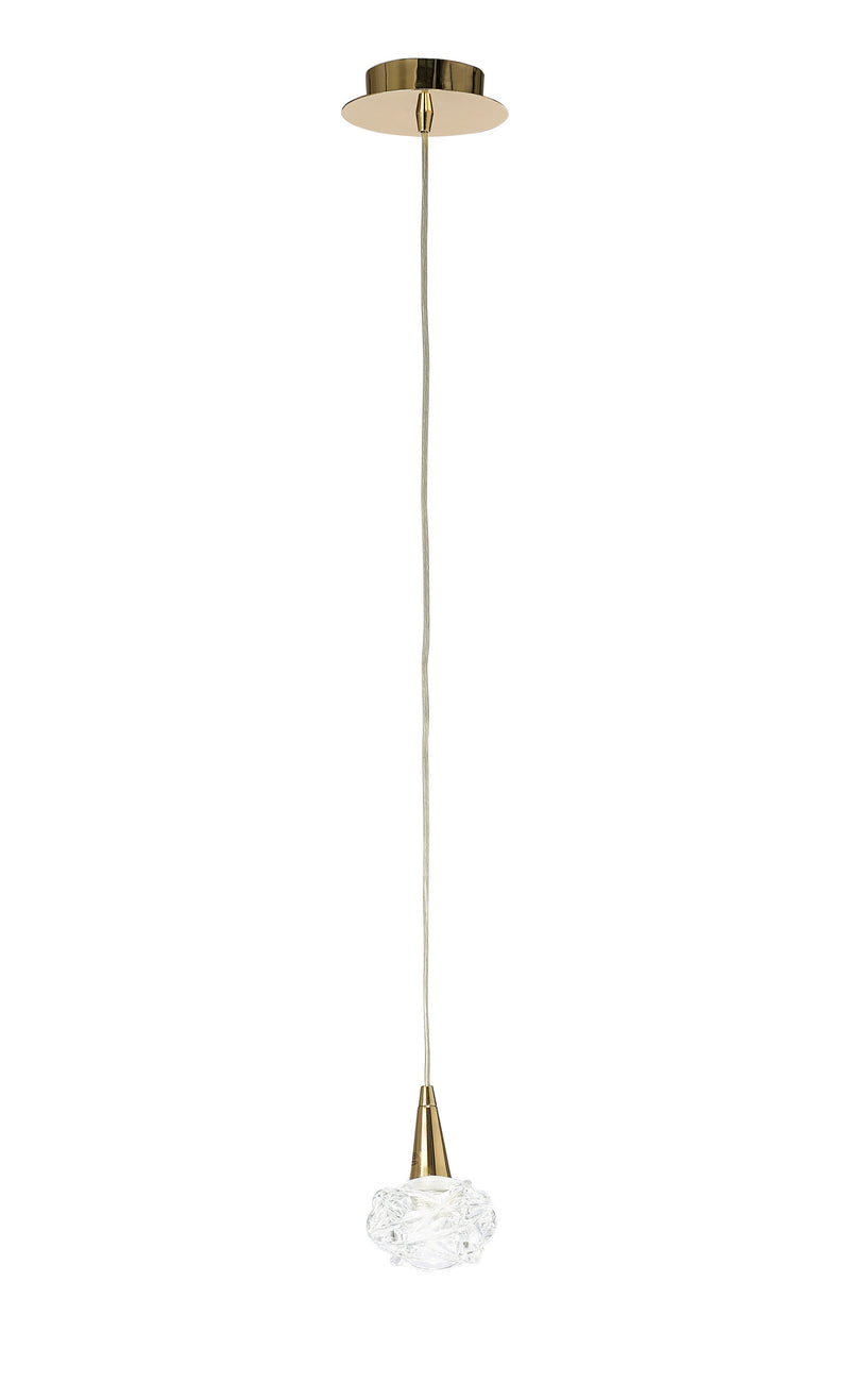 Mantra M3946FG Maremagnum Pendant 1 Light G9, French Gold • M3946FG