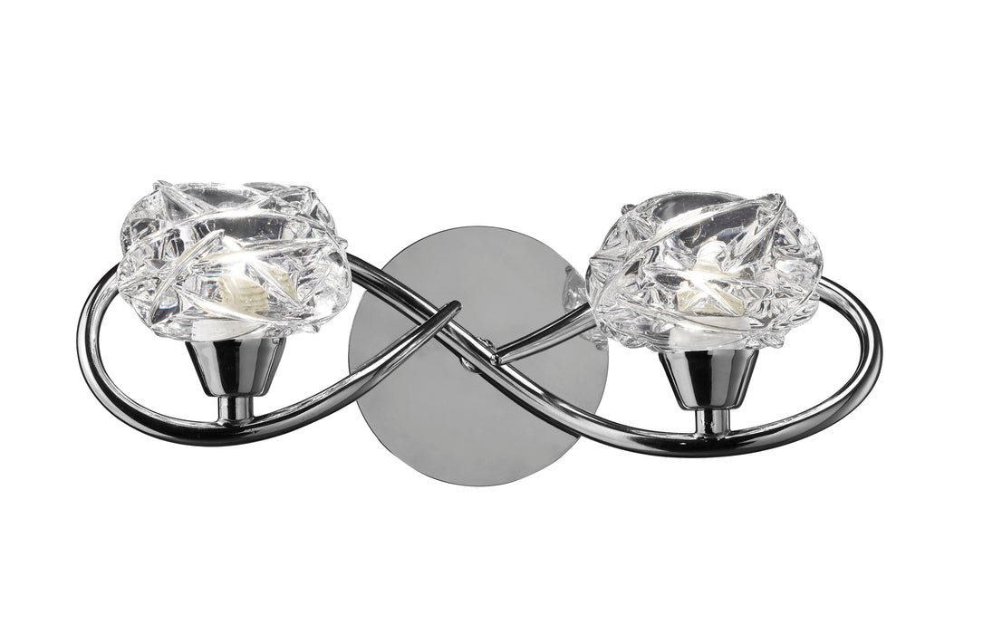 Mantra M3947/S Maremagnum Wall Lamp Switched 2 Light G9, Polished Chrome • M3947/S