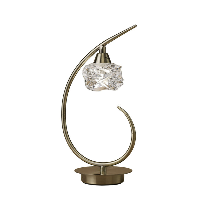 Mantra M4079 Maremagnum Table Lamp 1 Light G9, Antique Brass • M4079