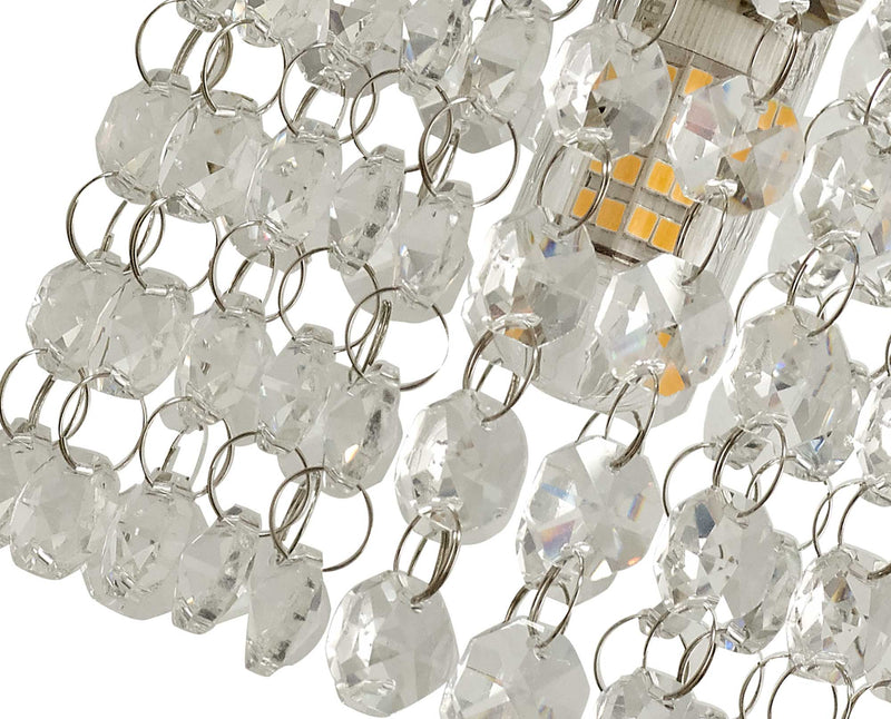 Regal lighting SL-2226 1 Light Wall Light Polished Chrome And Crystal IP44