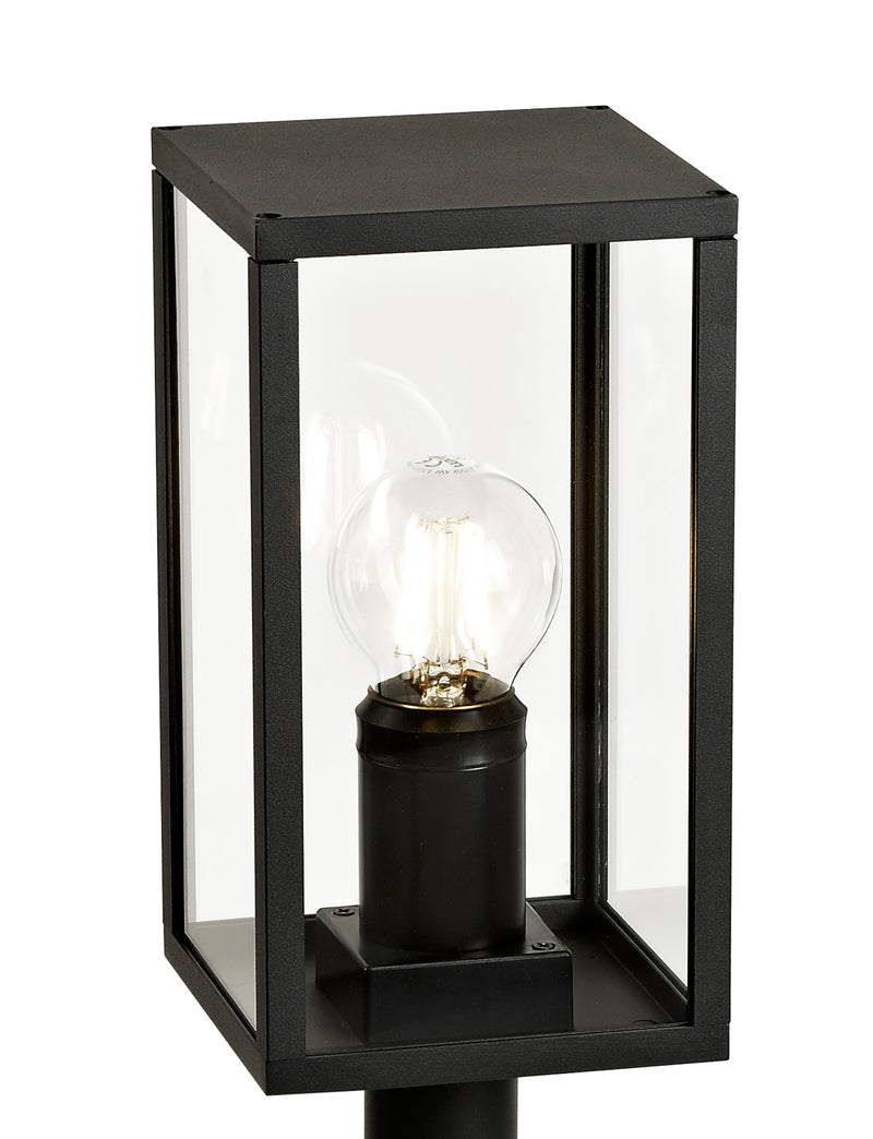 Regal Lighting SL-2164 1 Light Short Outdoor Post Light Graphite Black IP54