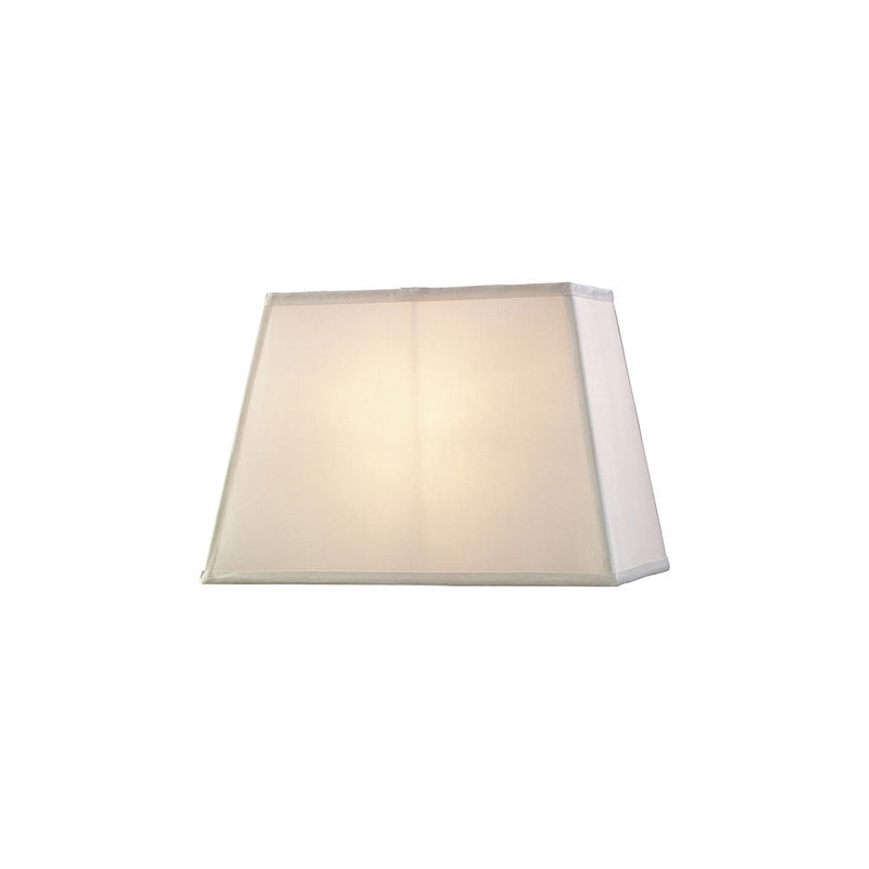 Diyas Maxine Rectangular Plain Fabric Shade, 270/360x 240mm, White • ILS20286