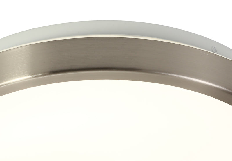 Regal lighting SL-1706 1 Light 30cm Flush LED Ceiling Light Satin Nickel IP44