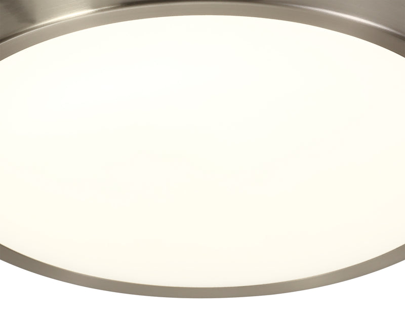 Regal lighting SL-1706 1 Light 30cm Flush LED Ceiling Light Satin Nickel IP44