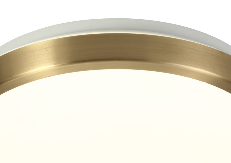 Regal lighting SL-1705 1 Light 30cm Flush LED Ceiling Light Soft Bronze IP44