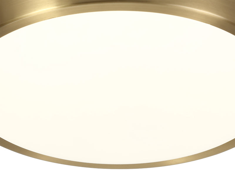 Regal lighting SL-1705 1 Light 30cm Flush LED Ceiling Light Soft Bronze IP44