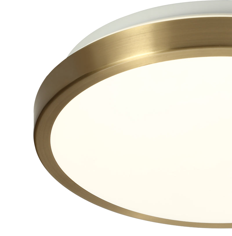 Regal lighting SL-1705 1 Light 30cm Flush LED Ceiling Light Soft Bronze IP44