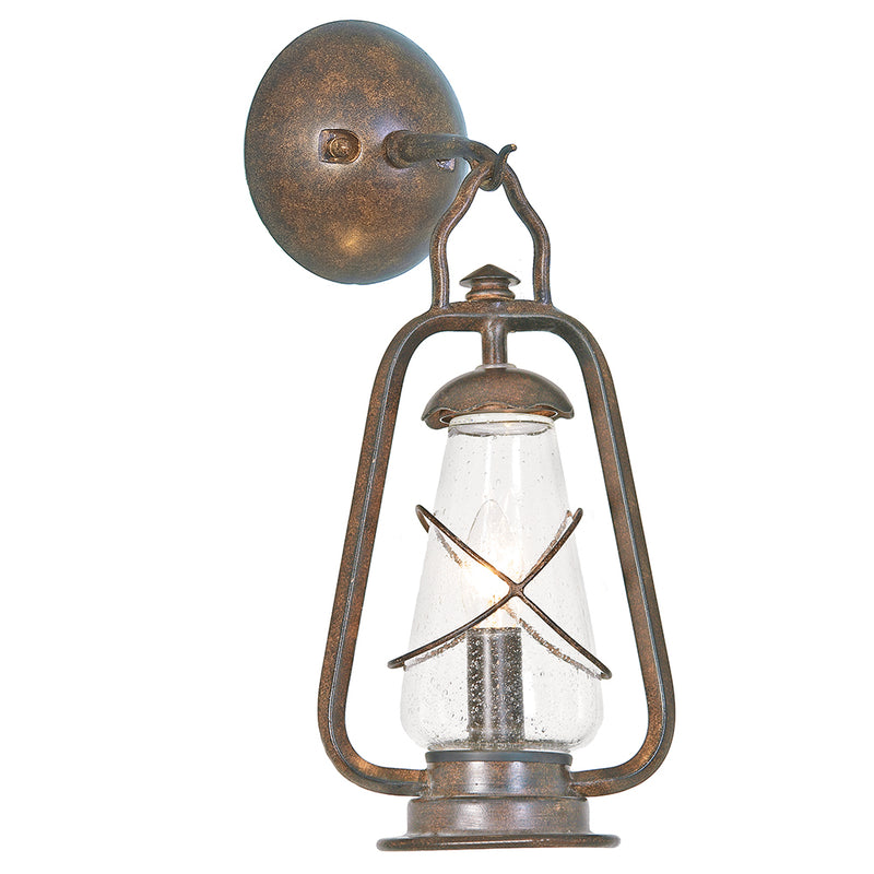 Elstead Lighting MINERSWALL Miners Old Bronze Outdoor Wall Light