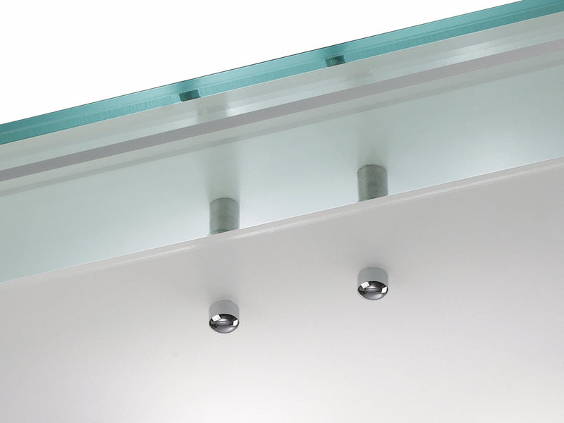 Deco Mira Ceiling, 400mm Square, 3 Light E27 Polished Chrome • D0011