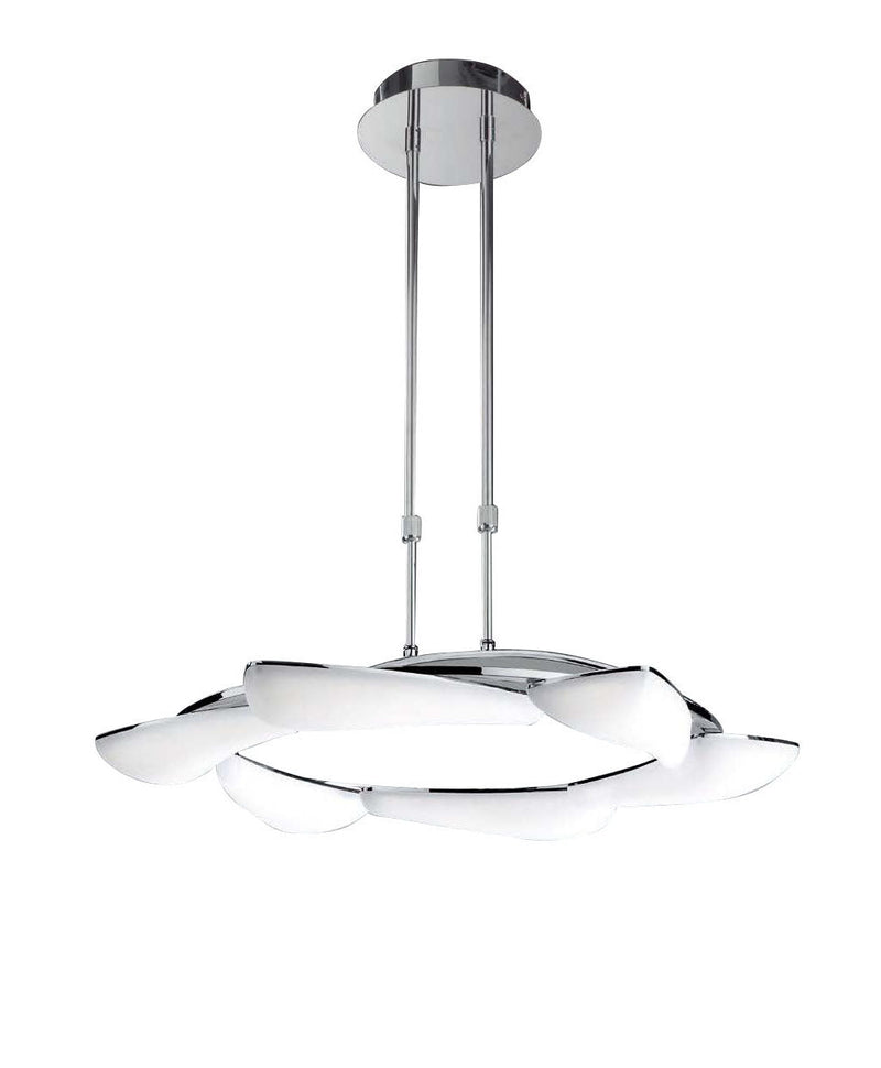Mantra M3800 Mistral Telescopic 36W LED Round 3000K, 3240lm, Polished Chrome/Frosted Acrylic, 3yrs Warranty • M3800