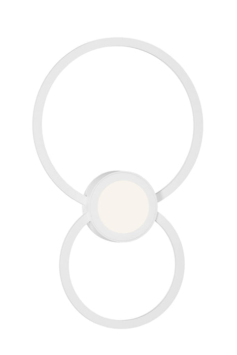 Mantra M6230 Mural Wall Lamp Circles, 24W, 3000K, 1440lm, White, 3yrs Warranty • M6230