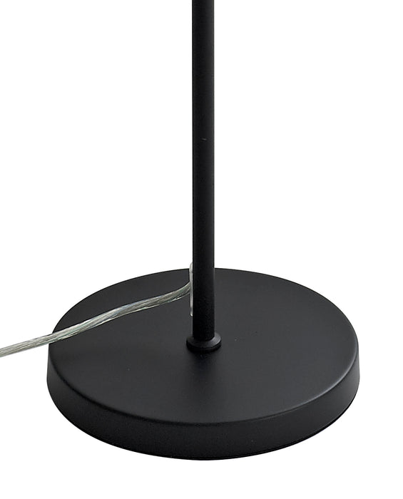 Regal Lighting SL-2185 1 Light LED Floor Lamp Black And Smoked