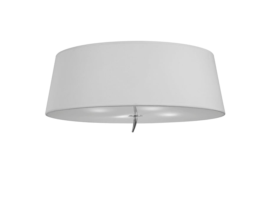 Mantra M1909 Ninette Ceiling 4 Light E27, Polished Chrome With Ivory White Shade • M1909