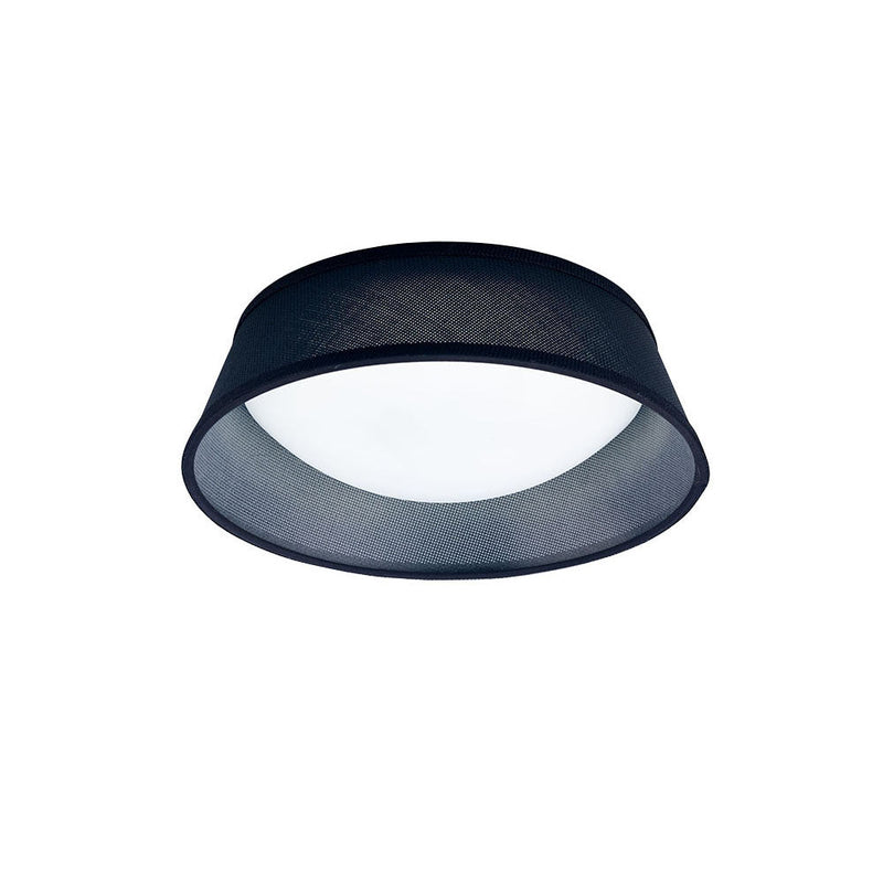 Mantra M4964 Nordica Ceiling 12W LED 32CM Black 3000K, 120lm, White Acrylic With Black Shade, 3yrs Warranty • M4964